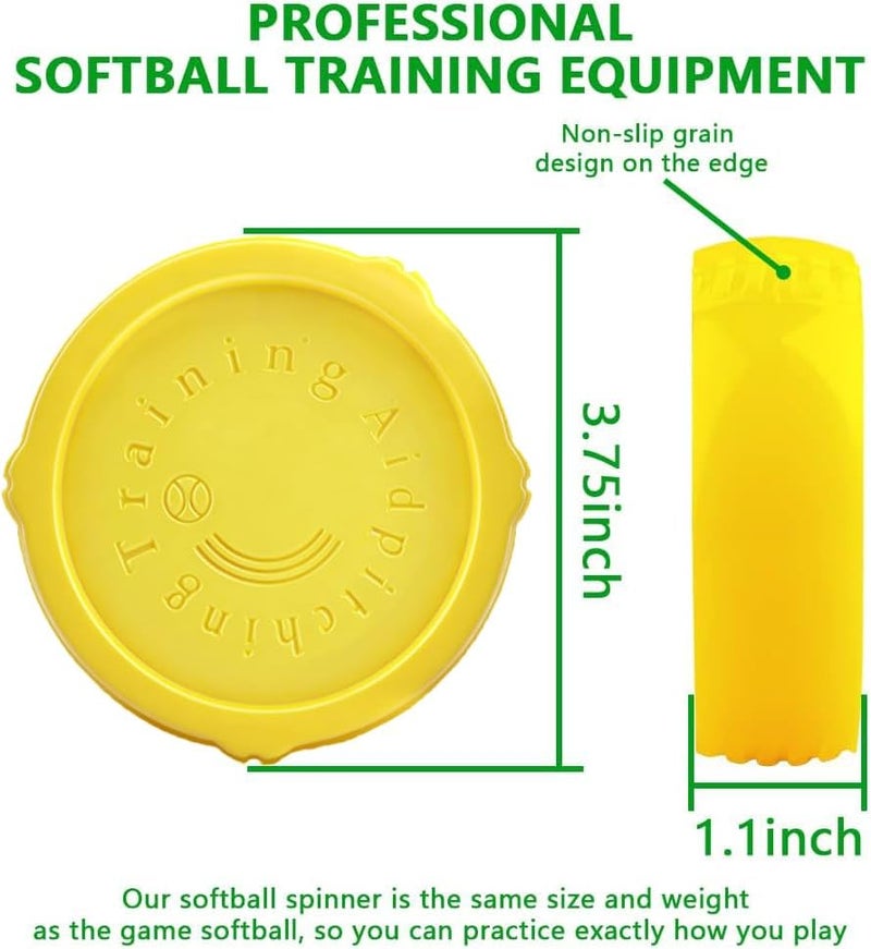 Mogseek Spin Right Softball Spinner Fastpitch, 12Inches Softball Training Equipment for Pitcher Overhand Thrower Training Aid Equipment for Sports Practice Softballs & Top Collegiate Program - Image 3